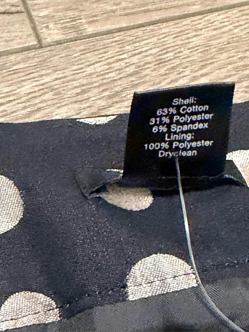 Ann Taylor Black Pencil Skirt Metallic Gold Polka Dots Lined Sz 18 NWT $90